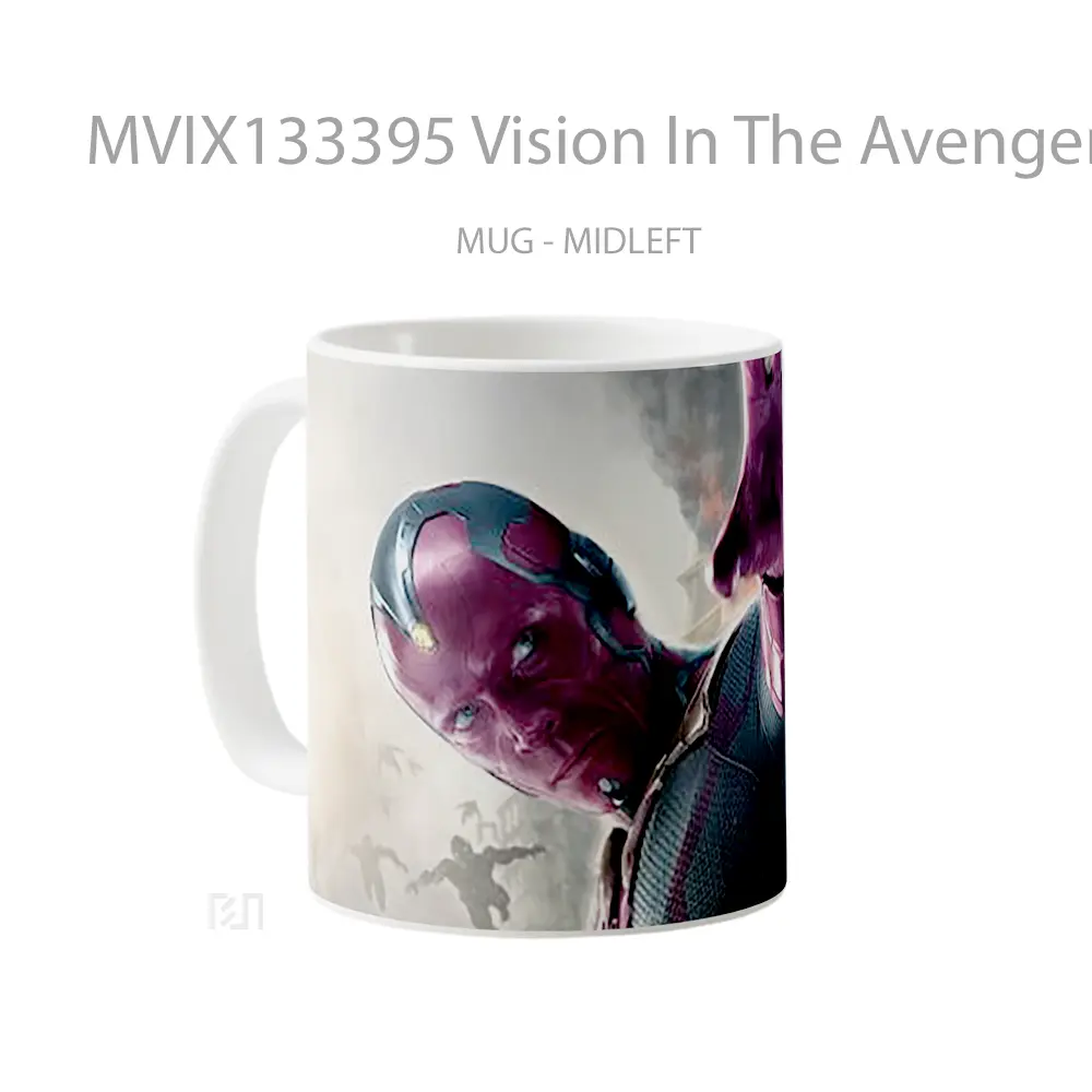 Mug Vision In The Avengers Gelas Superhero - All-side / Desain