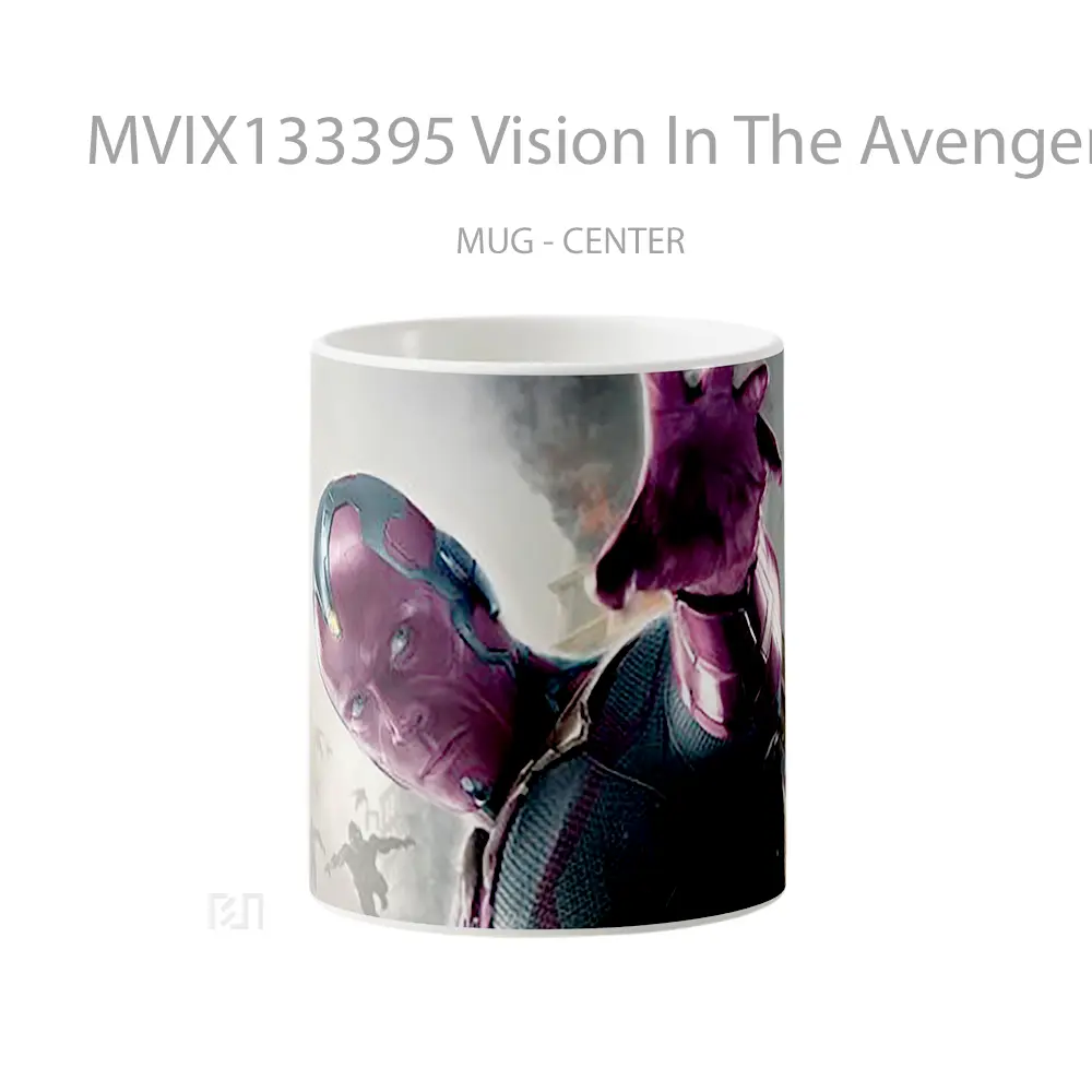 Mug Keramik Premium SNI - Mug Vision In The Avengers Gelas Superhero