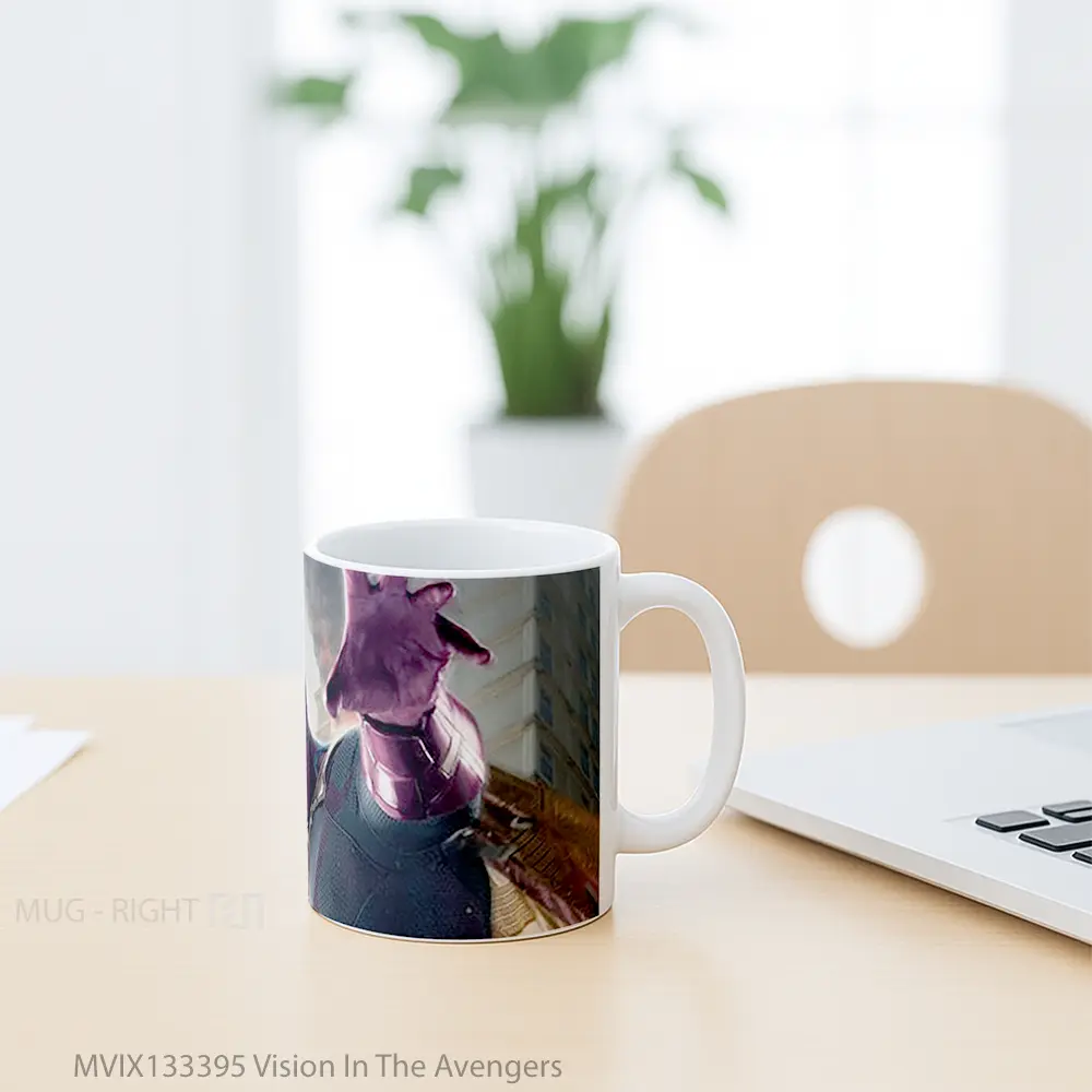 Mug Vision In The Avengers Gelas Superhero - All-side / Desain