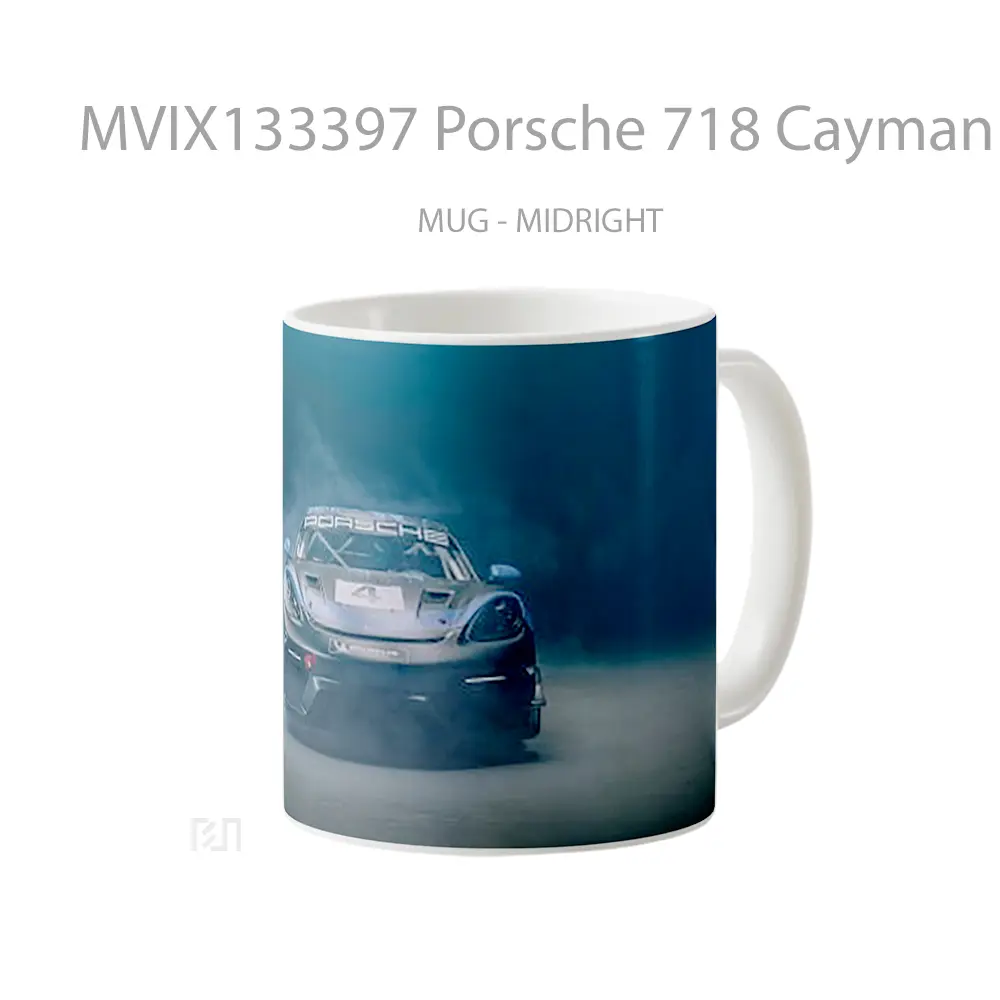 Mug Porsche 718 Cayman Gt4 Rs Clubsport Cangkir Mobil - All-side / Desain