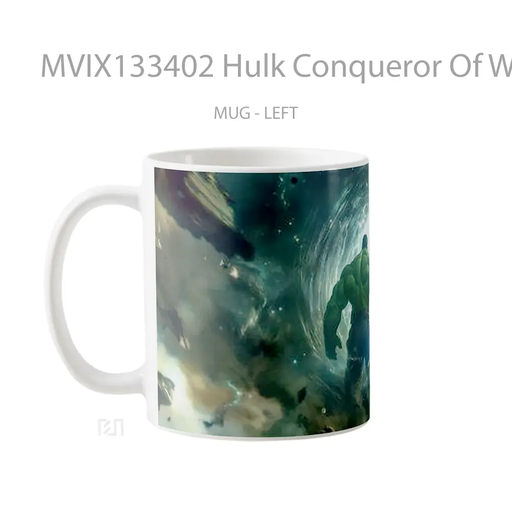 Mug Hulk Conqueror Of World Gelas Superhero - All-side / Desain