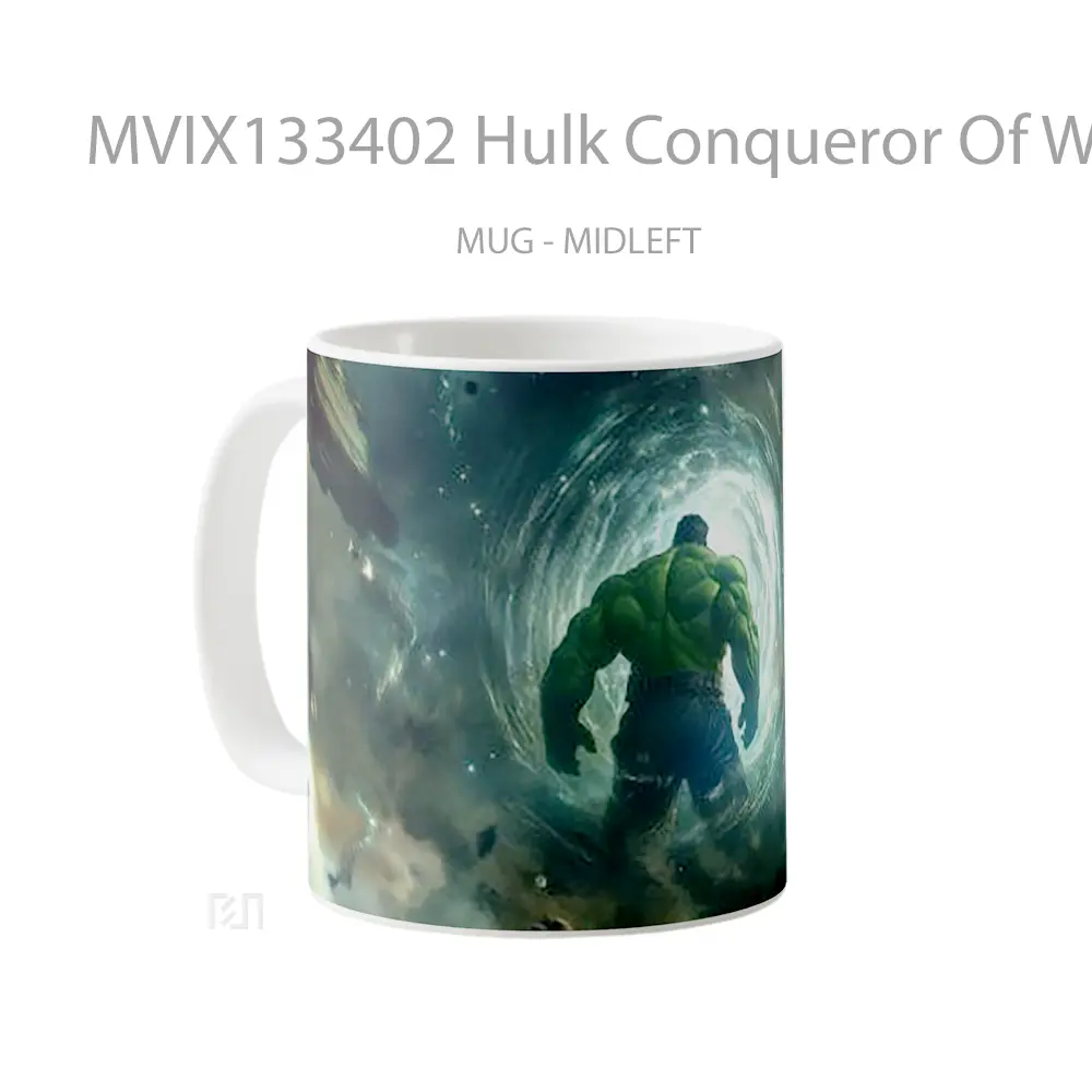 Mug Hulk Conqueror Of World Gelas Superhero - All-side / Desain