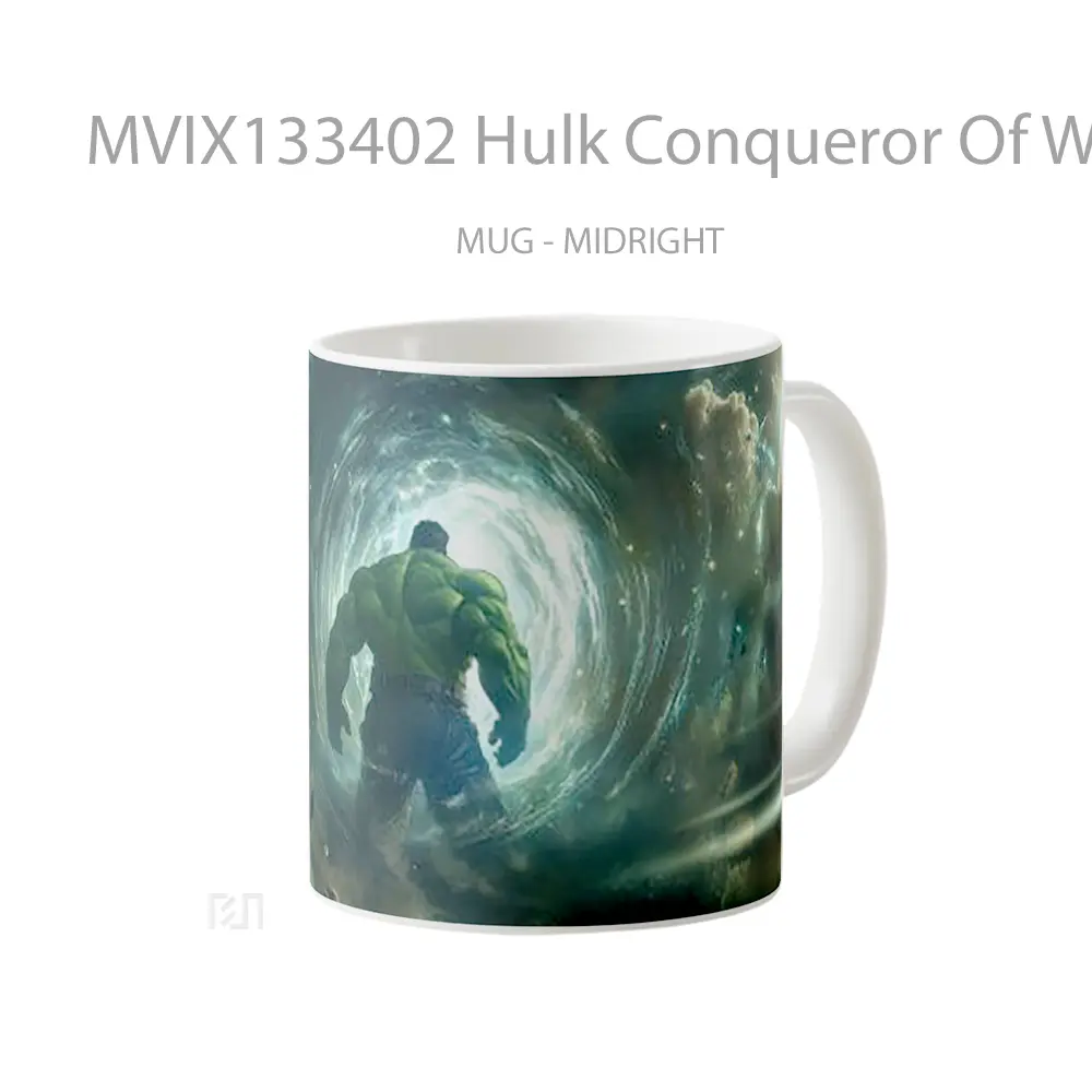 Mug Hulk Conqueror Of World Gelas Superhero - All-side / Desain