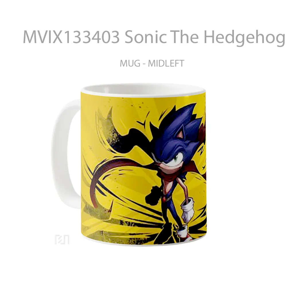 Mug Sonic The Hedgehog V3 Gelas Keramik Unik - All-side / Desain