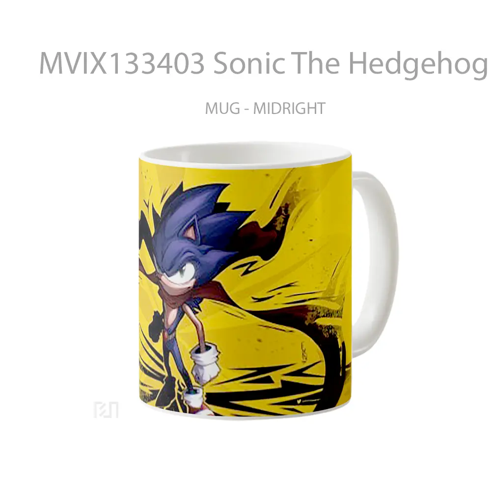 Mug Sonic The Hedgehog V3 Gelas Keramik Unik - All-side / Desain