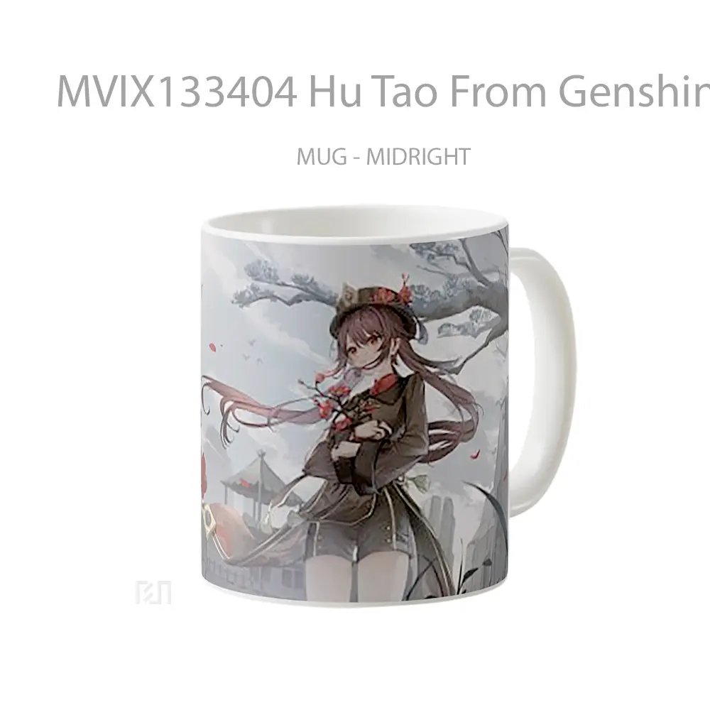 Mug Hu Tao From Genshin Impact V5 Cangkir Gamer - All-side / Desain