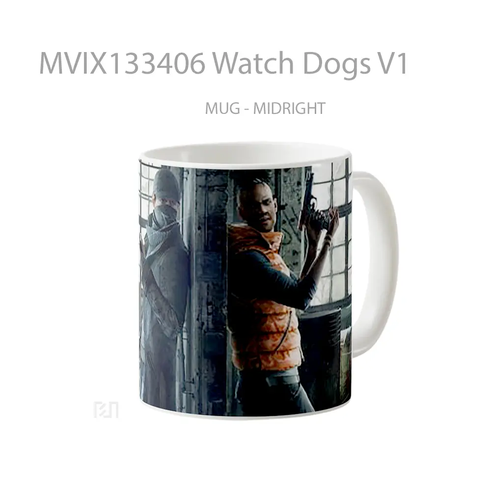 Mug Watch Dogs V1 Gelas Hewan Lucu - All-side / Desain