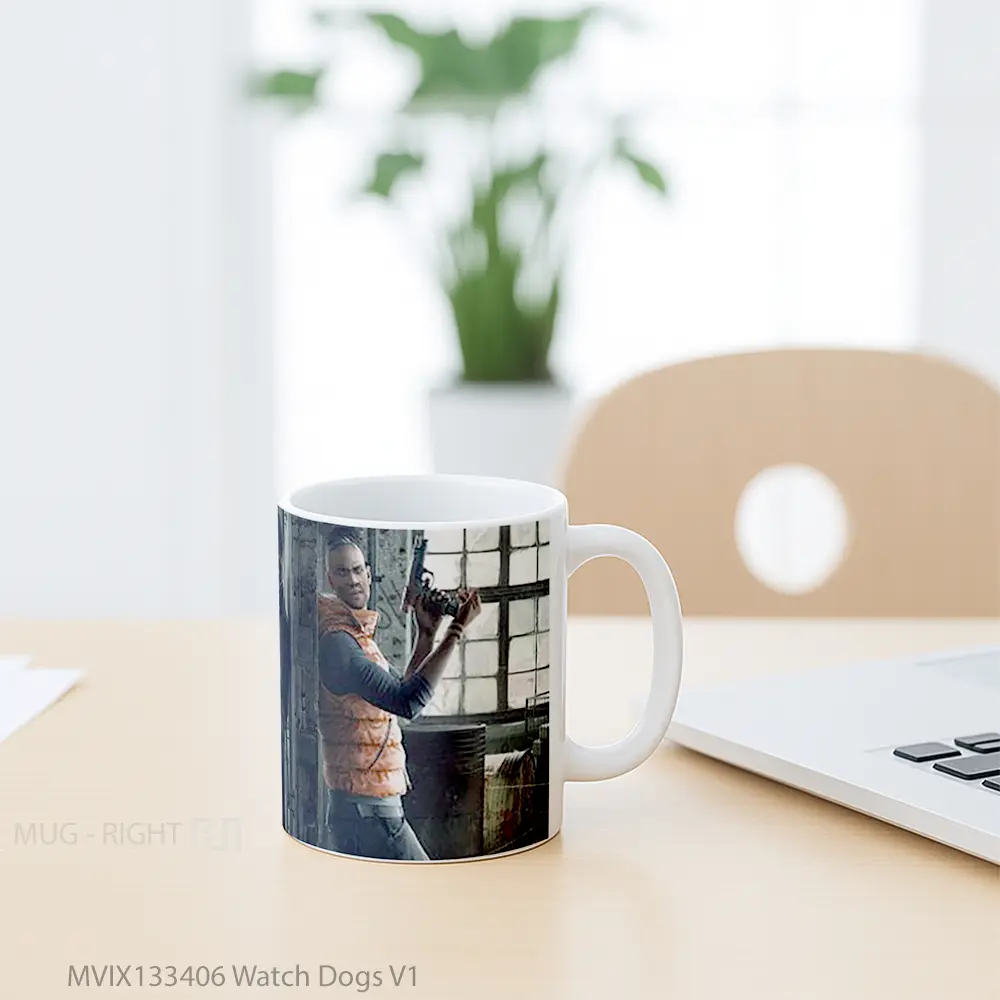 Mug Watch Dogs V1 Gelas Hewan Lucu - All-side / Desain