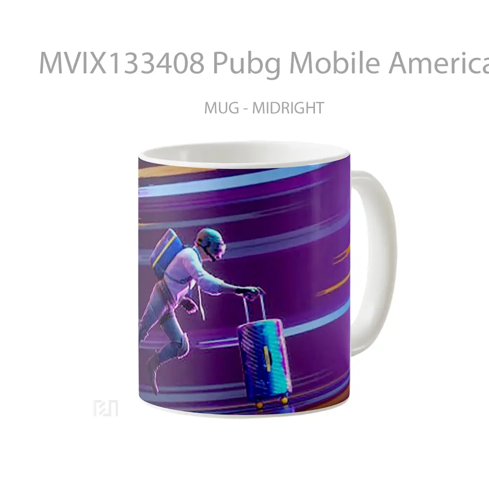 Mug Pubg Mobile American Tourister Cangkir Gamer - All-side / Desain
