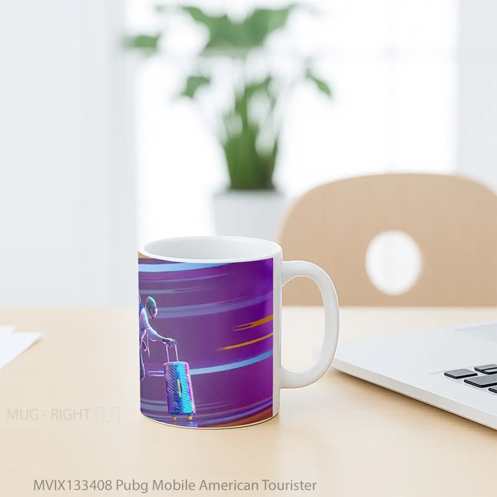Mug Pubg Mobile American Tourister Cangkir Gamer - All-side / Desain