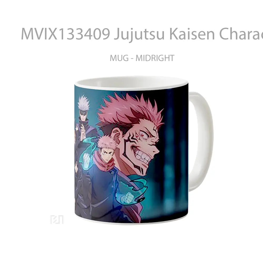 Mug Jujutsu Kaisen Characters V1 Gelas Keramik Unik - All-side / Desain