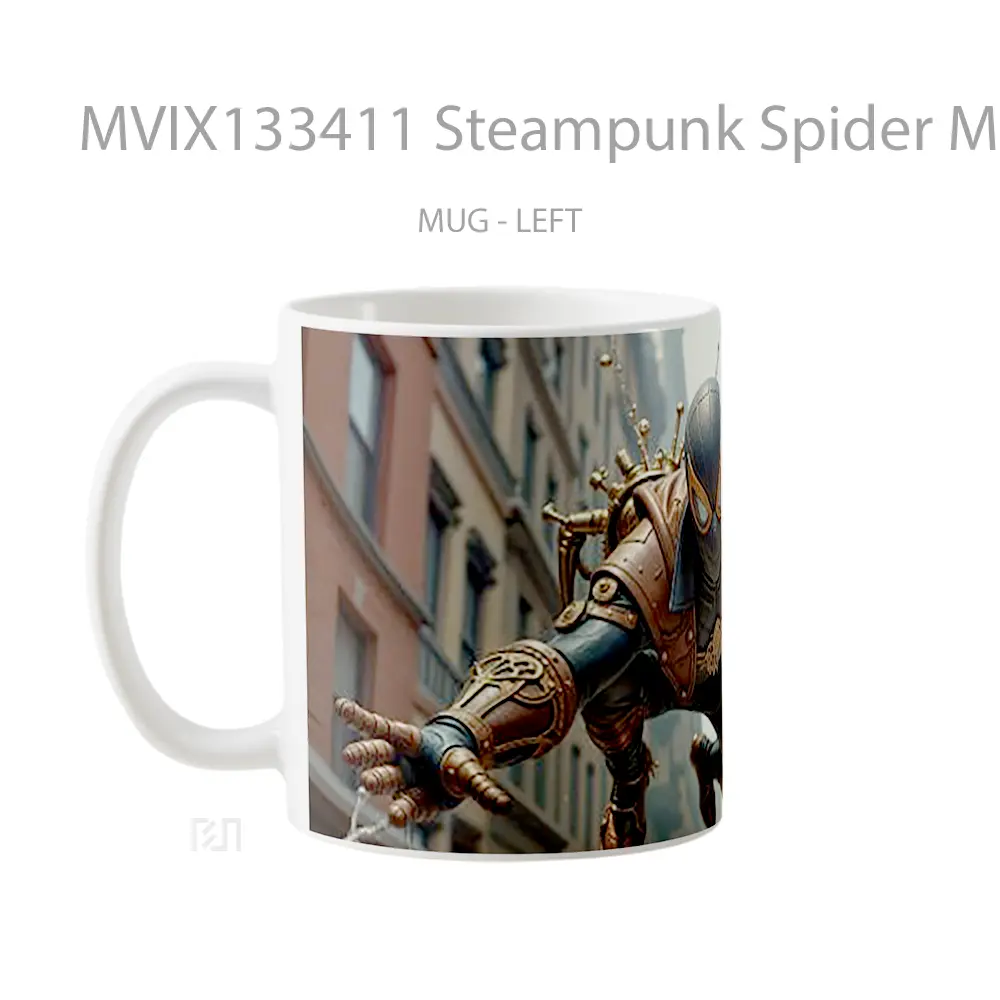 Mug Steampunk Spider Man Gelas Superhero - All-side / Desain
