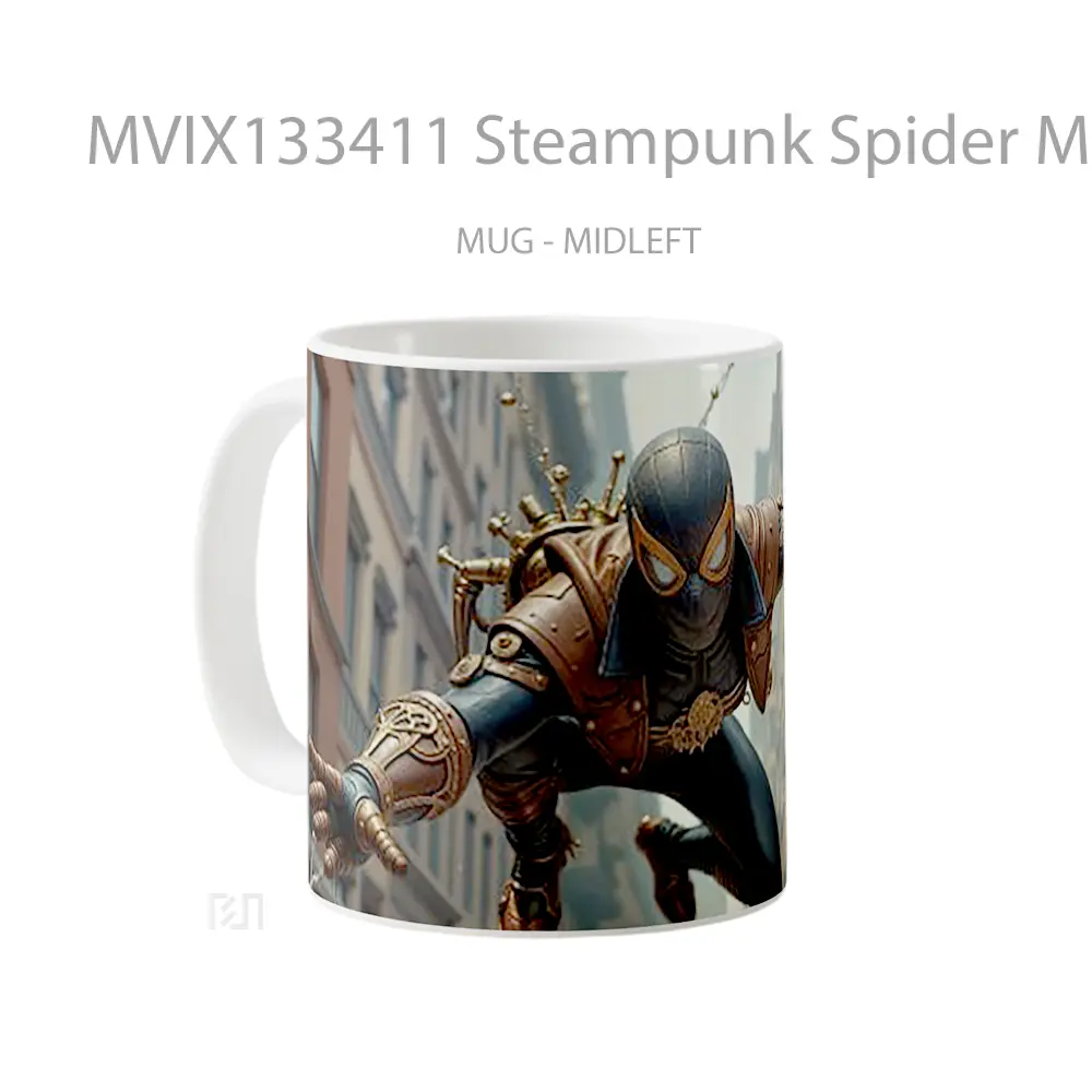 Mug Steampunk Spider Man Gelas Superhero - All-side / Desain