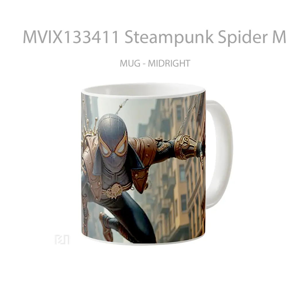 Mug Steampunk Spider Man Gelas Superhero - All-side / Desain