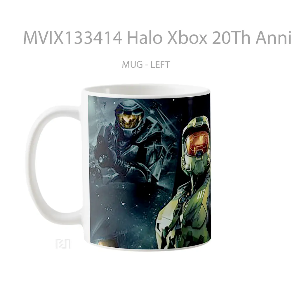 Mug Halo Xbox 20Th Anniversary Cangkir Gamer - All-side / Desain