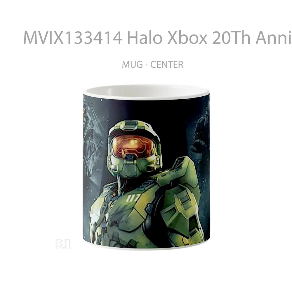 Mug Halo Xbox 20Th Anniversary Cangkir Gamer