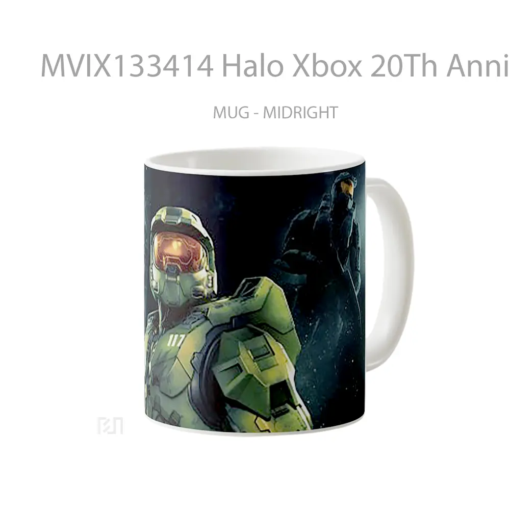Mug Halo Xbox 20Th Anniversary Cangkir Gamer - All-side / Desain