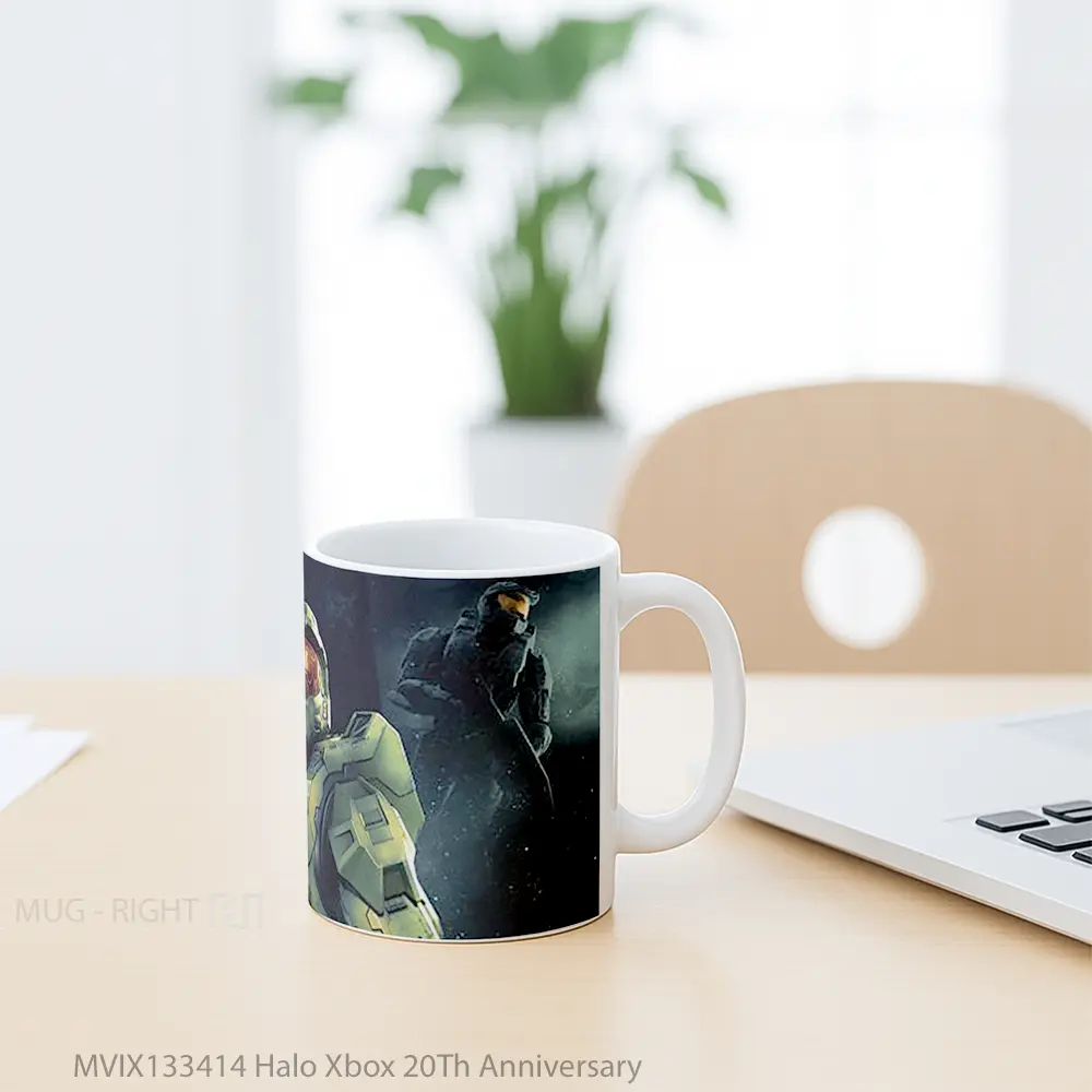Mug Halo Xbox 20Th Anniversary Cangkir Gamer - All-side / Desain