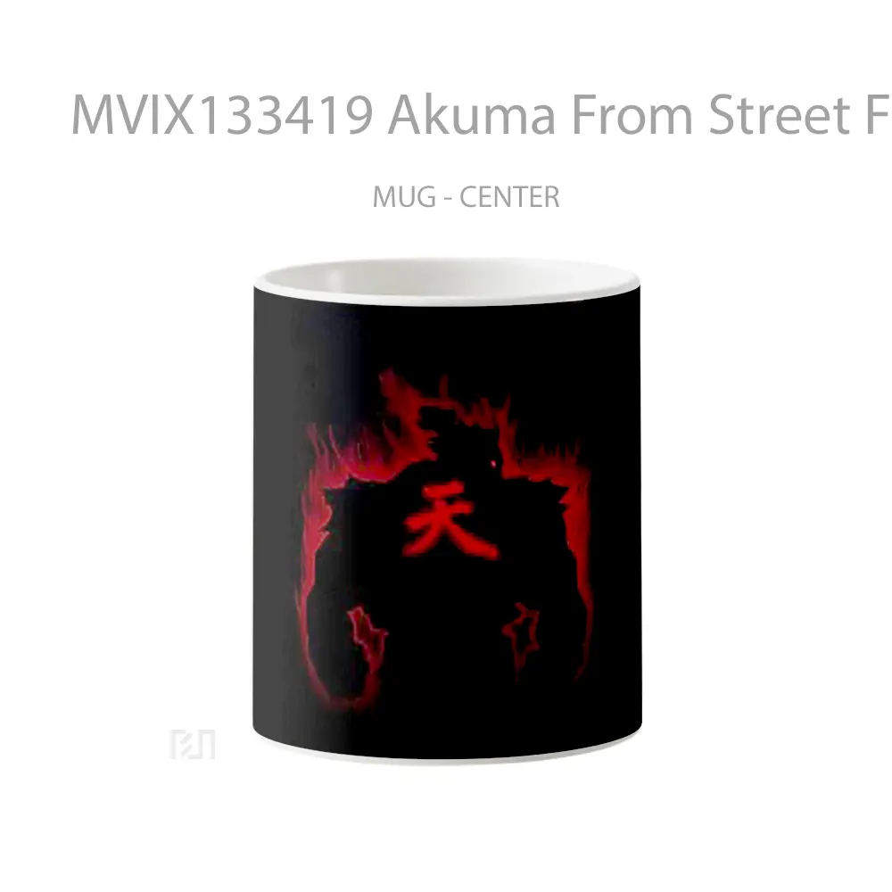 Mug Akuma From Street Fighter V1 Cangkir Gamer