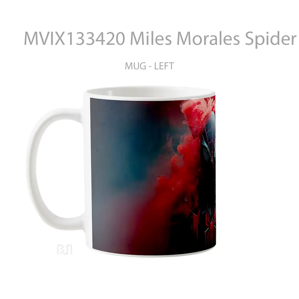 Mug Miles Morales Spider Man V4 Gelas Superhero - All-side / Desain