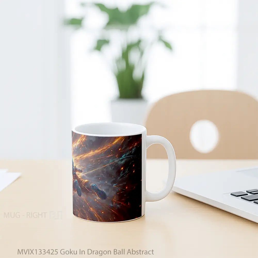 Mug Goku In Dragon Ball Abstract Cangkir Anime - All-side / Desain