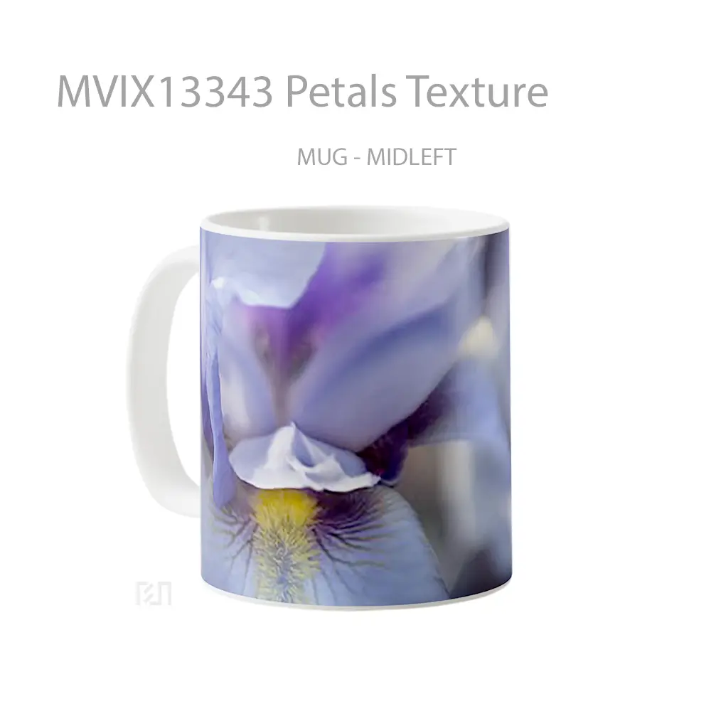 Mug Petals Texture Gelas Keramik Unik - All-side / Desain