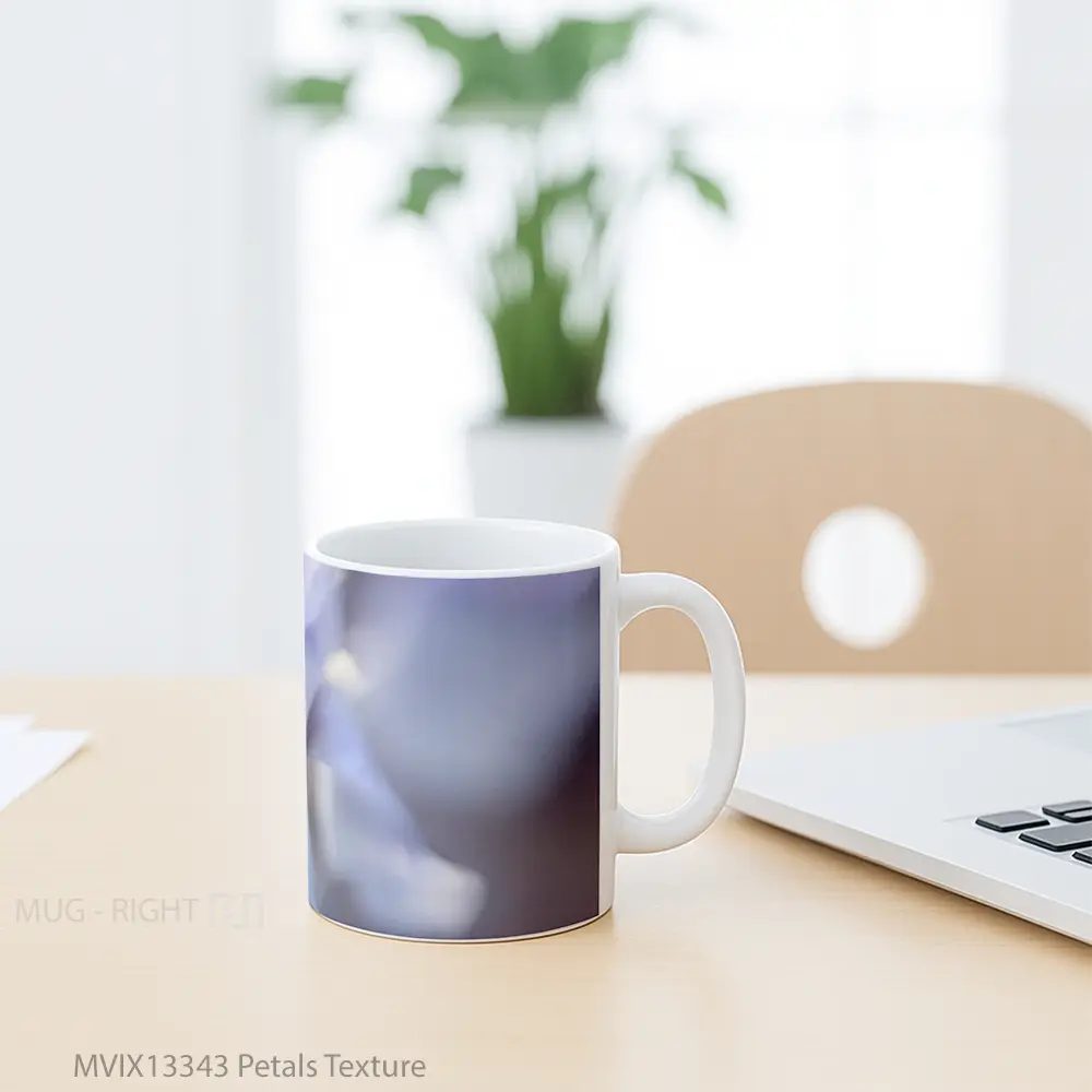 Mug Petals Texture Gelas Keramik Unik - All-side / Desain
