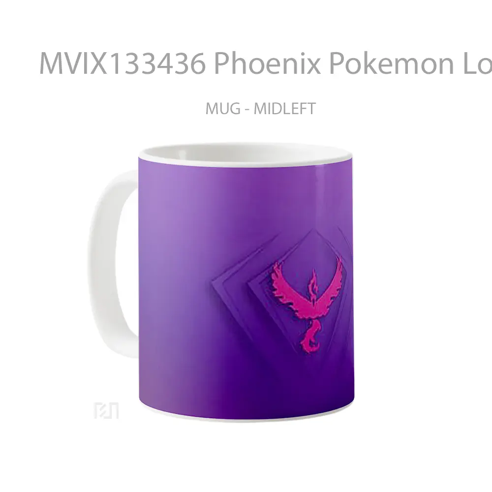 Mug Phoenix Pokemon Logo Cangkir Anime - All-side / Desain