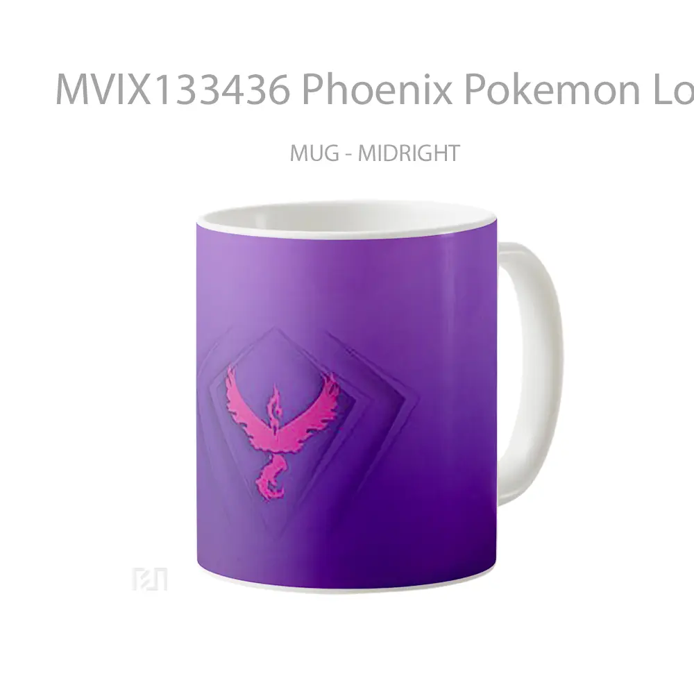 Mug Phoenix Pokemon Logo Cangkir Anime - All-side / Desain