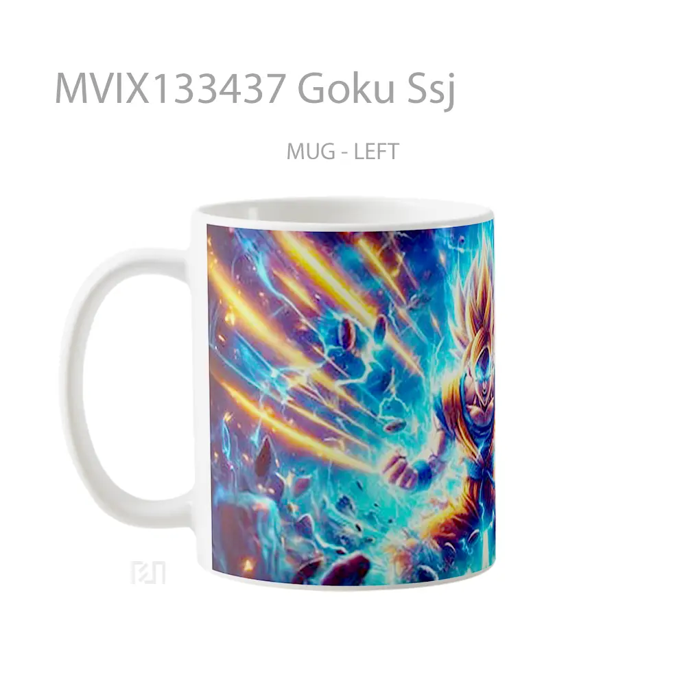 Mug Goku Ssj Cangkir Anime - All-side / Desain