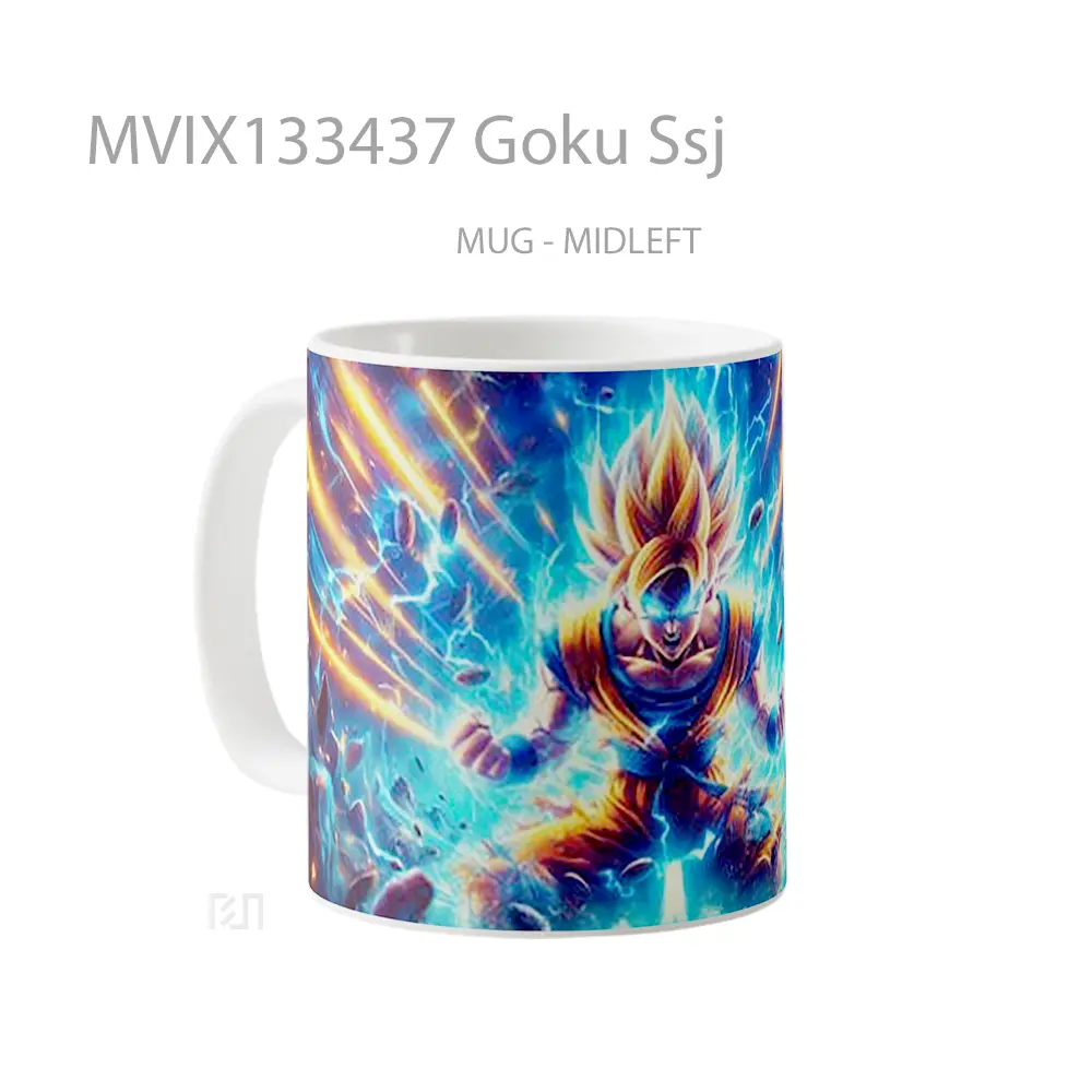 Mug Goku Ssj Cangkir Anime - All-side / Desain