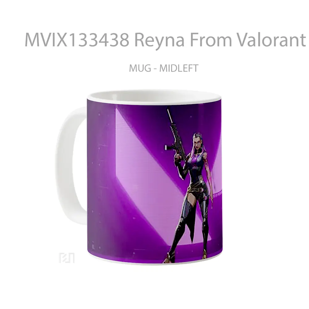 Mug Reyna From Valorant Cangkir Gamer - All-side / Desain