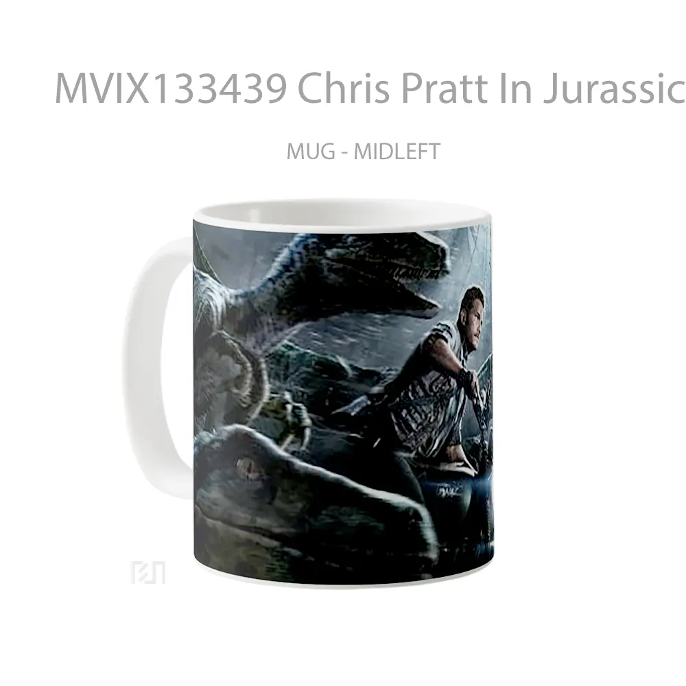 Mug Chris Pratt In Jurassic World Gelas Film - All-side / Desain