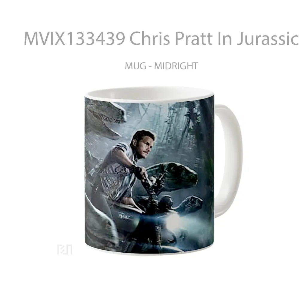 Mug Chris Pratt In Jurassic World Gelas Film - All-side / Desain