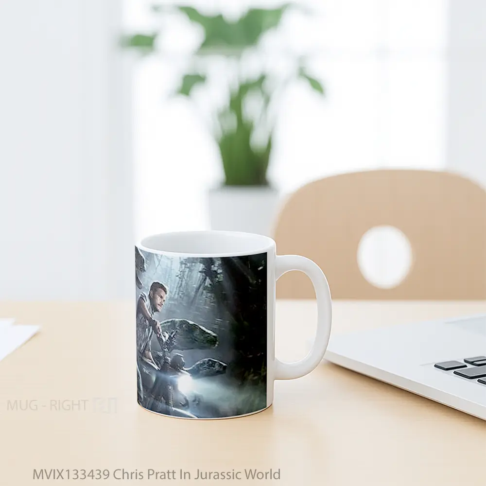 Mug Chris Pratt In Jurassic World Gelas Film - All-side / Desain