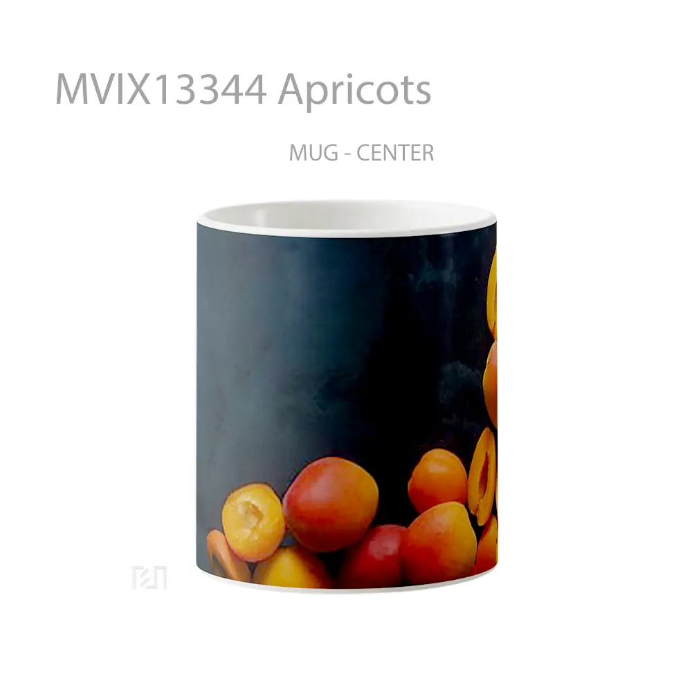 Mug Apricots Gelas Keramik Unik