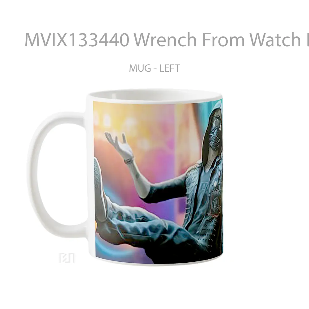 Mug Wrench From Watch Dogs 2 V1 Gelas Hewan Lucu - All-side / Desain