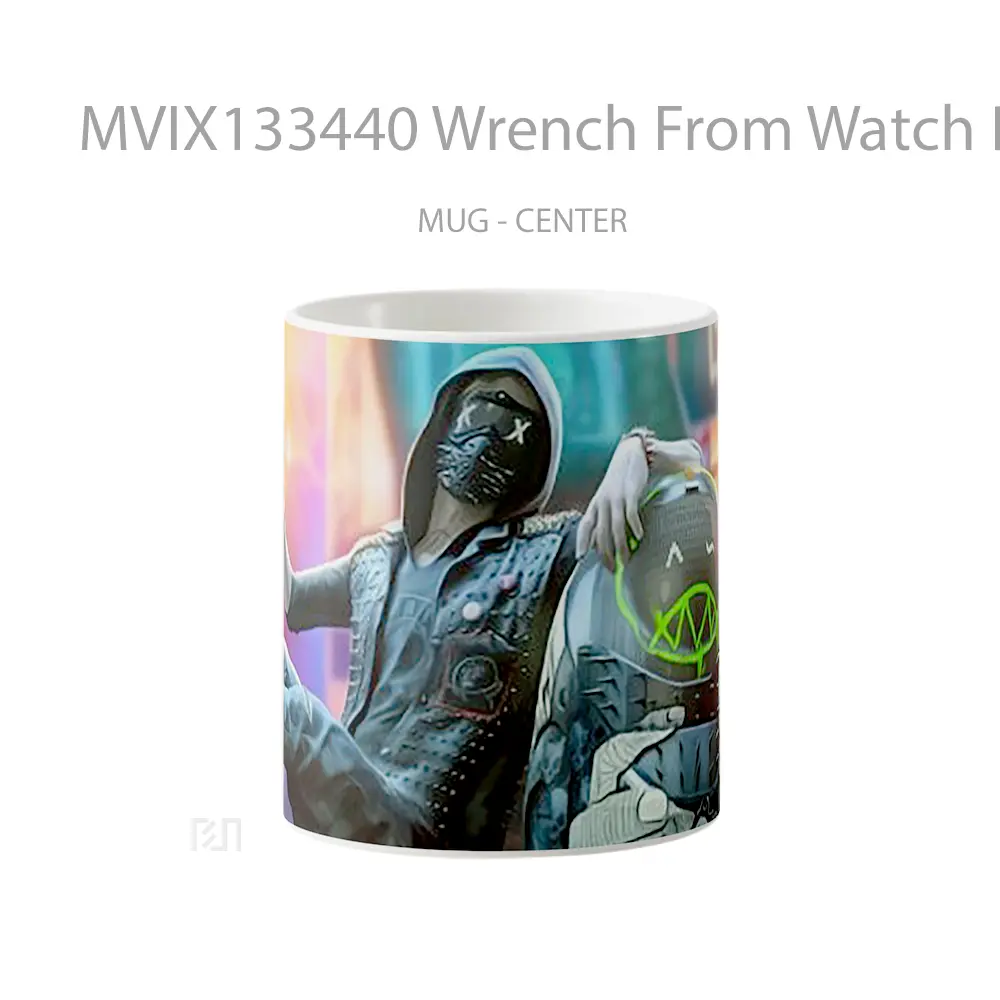 Mug Wrench From Watch Dogs 2 V1 Gelas Hewan Lucu