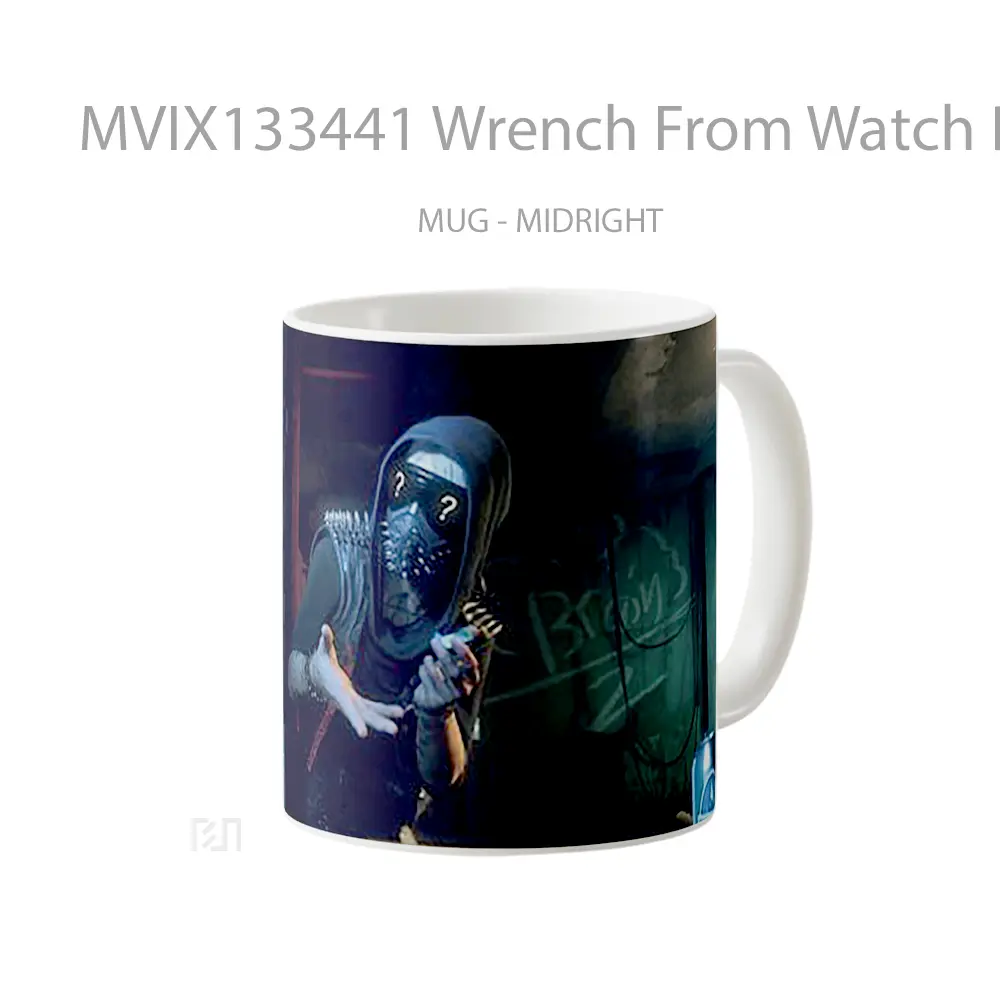 Mug Wrench From Watch Dogs 2 V2 Gelas Hewan Lucu - All-side / Desain
