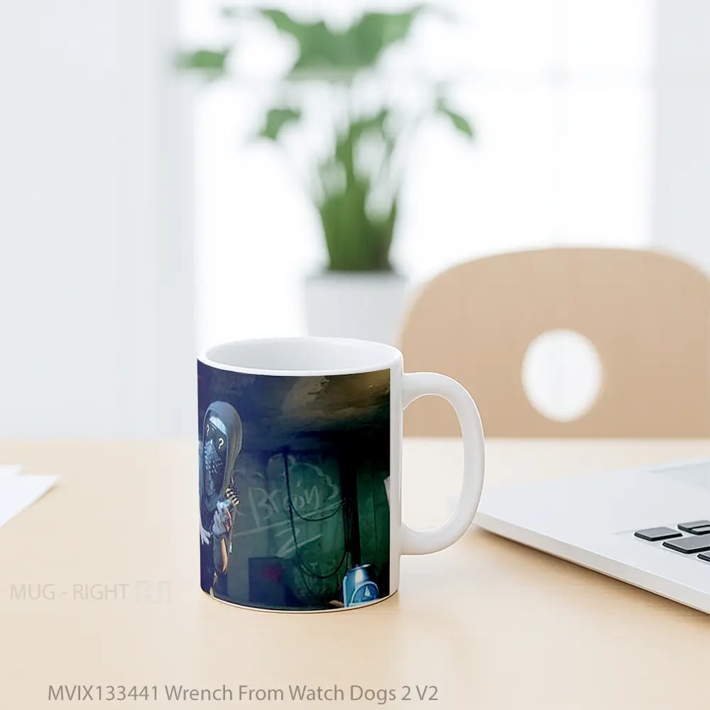 Mug Wrench From Watch Dogs 2 V2 Gelas Hewan Lucu - All-side / Desain