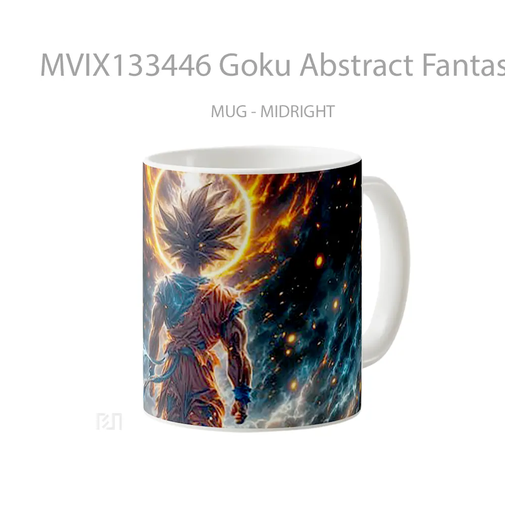 Mug Goku Abstract Fantasy Landscape Cangkir Anime - All-side / Desain