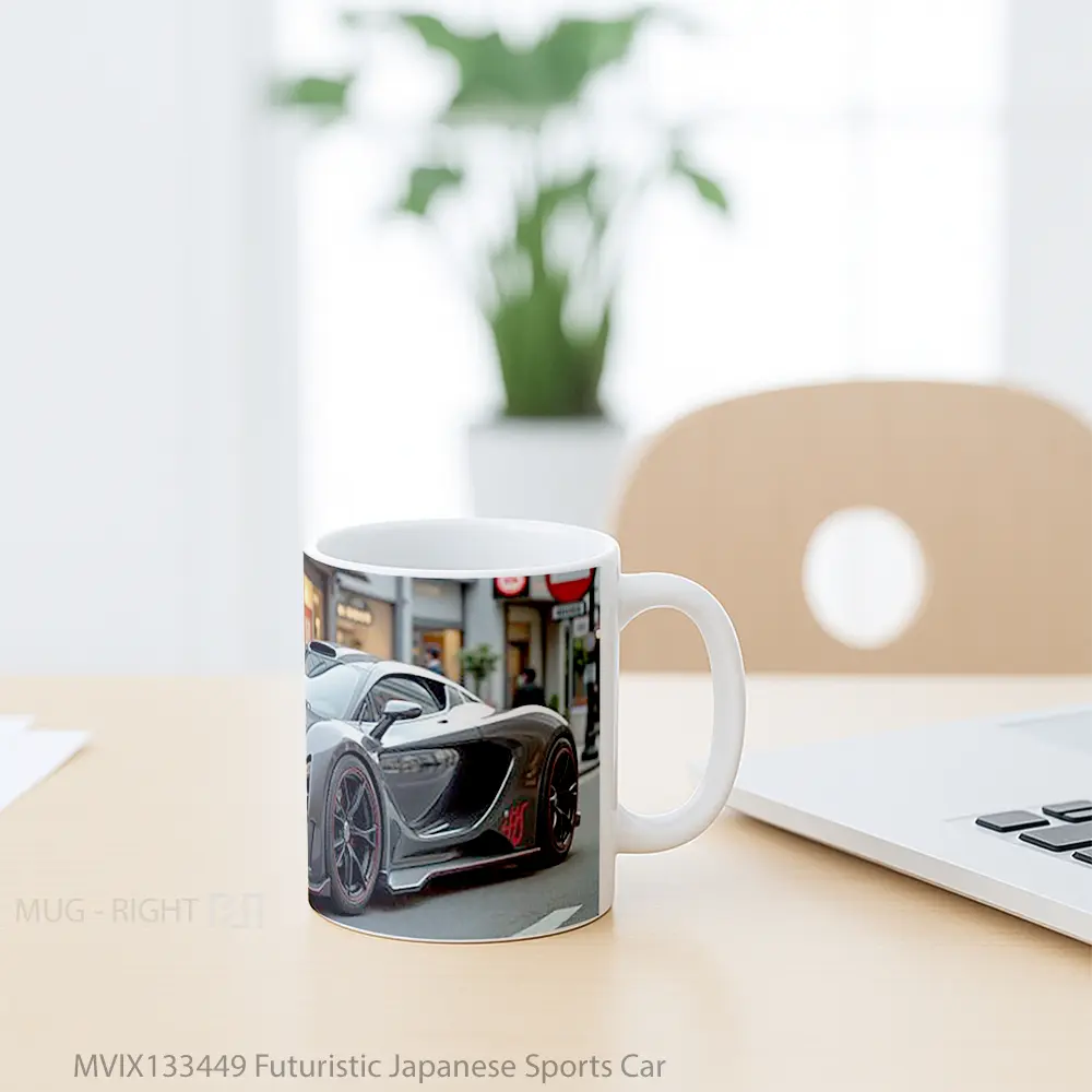 Mug Futuristic Japanese Sports Car Cangkir Mobil - All-side / Desain