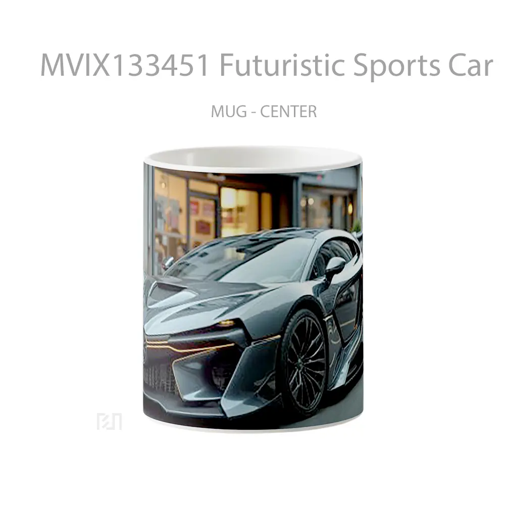 Mug Futuristic Sports Car Cangkir Mobil
