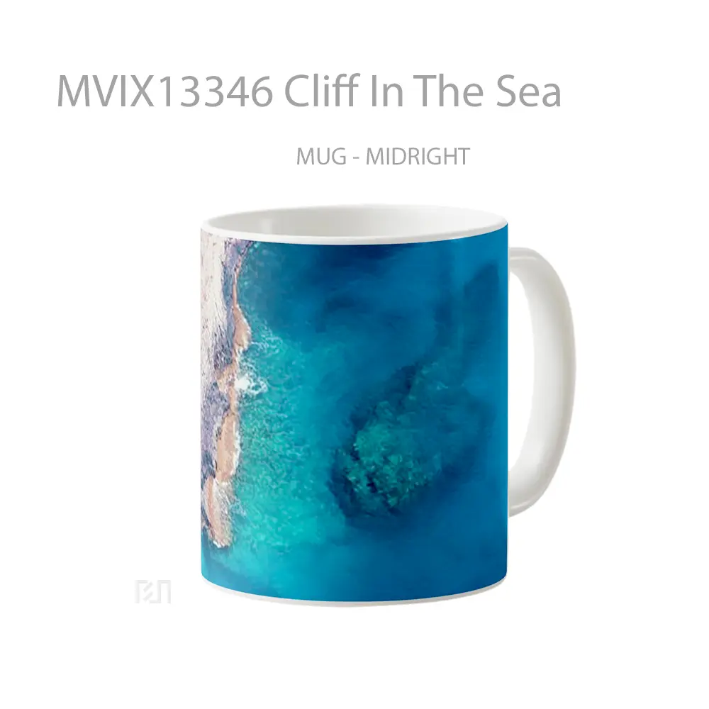 Mug Cliff In The Sea Gelas Pemandangan Alam - All-side / Desain
