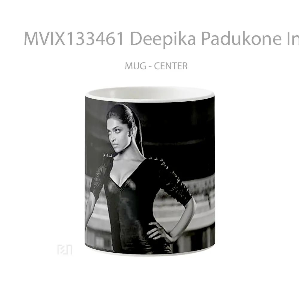 Mug Deepika Padukone In Black And White Gelas Keramik Unik