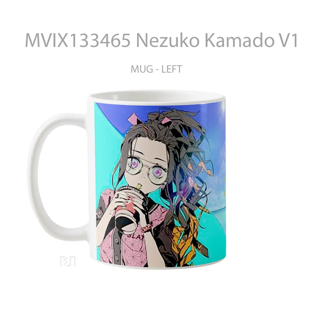 Mug Nezuko Kamado V1 Cangkir Anime - All-side / Desain