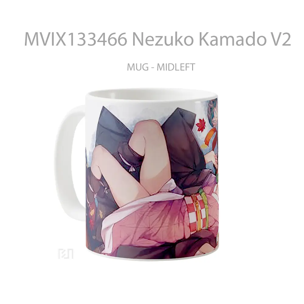 Mug Nezuko Kamado V2 Cangkir Anime - All-side / Desain