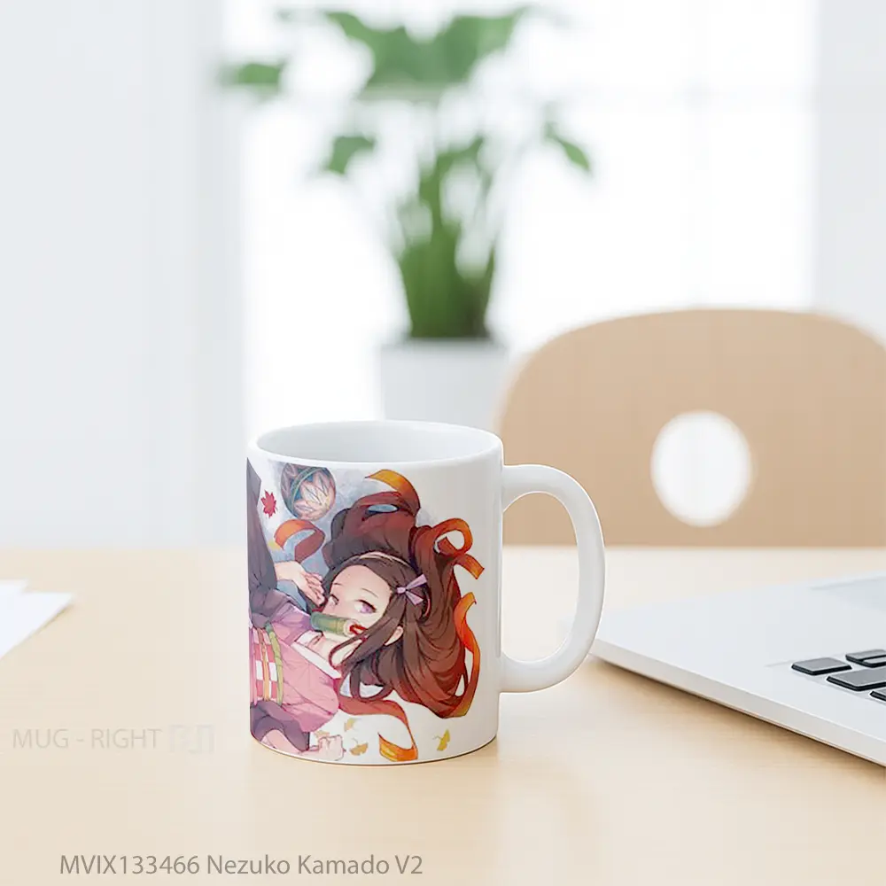 Mug Nezuko Kamado V2 Cangkir Anime - All-side / Desain
