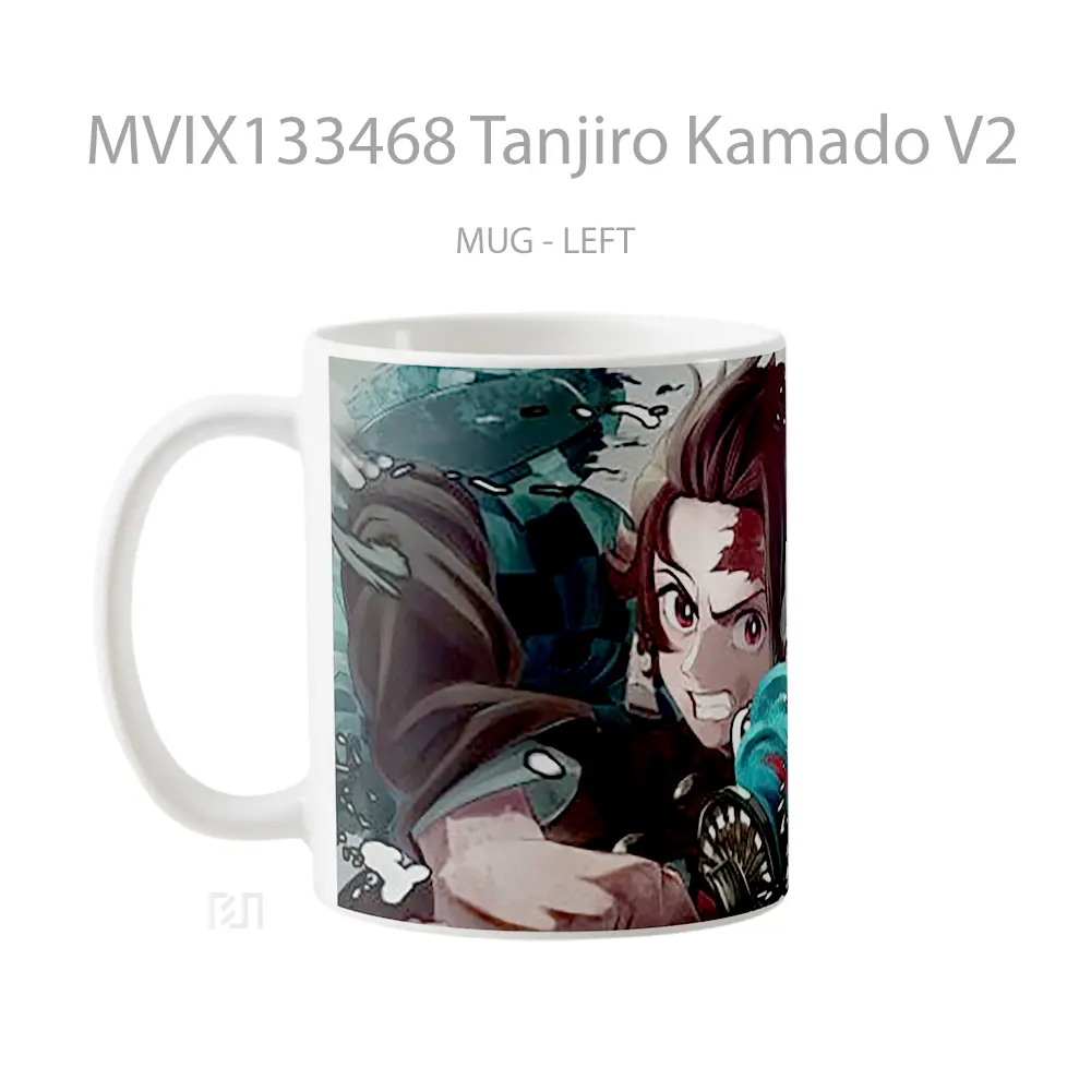 Mug Tanjiro Kamado V2 Cangkir Anime - All-side / Desain