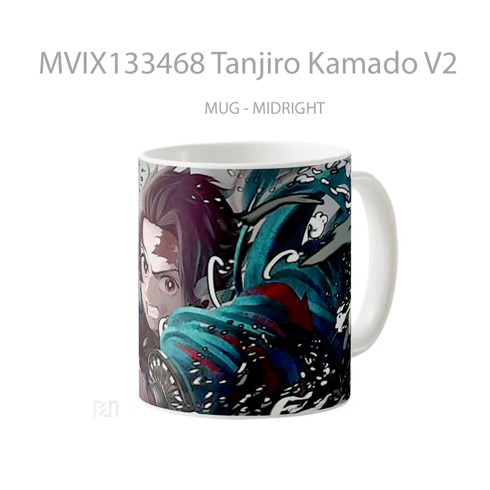 Mug Tanjiro Kamado V2 Cangkir Anime - All-side / Desain